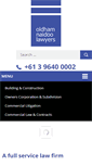 Mobile Screenshot of oldhamnaidoo.com.au
