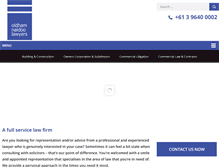 Tablet Screenshot of oldhamnaidoo.com.au
